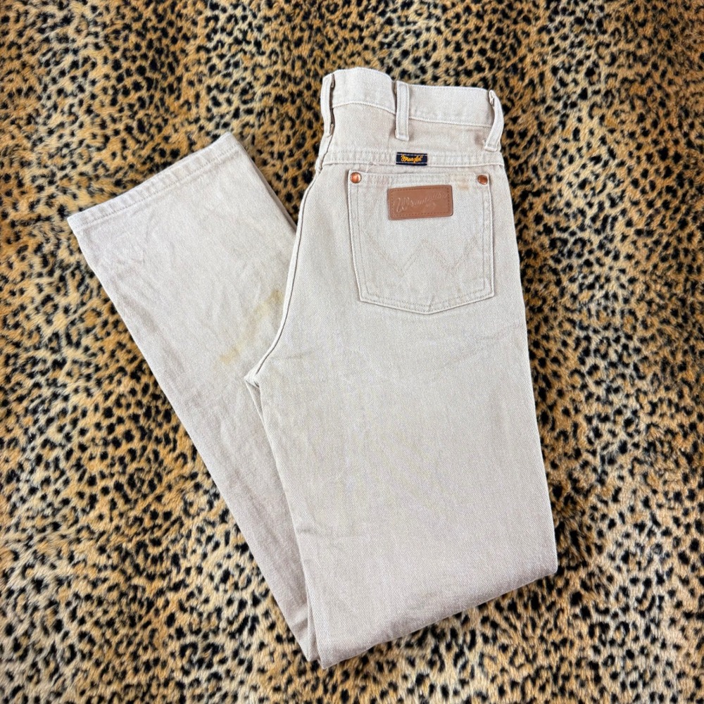 Vintage Wrangler Cowboy Cut 936TAN Tan Jeans Size 31x32